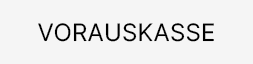 Vorauskasse